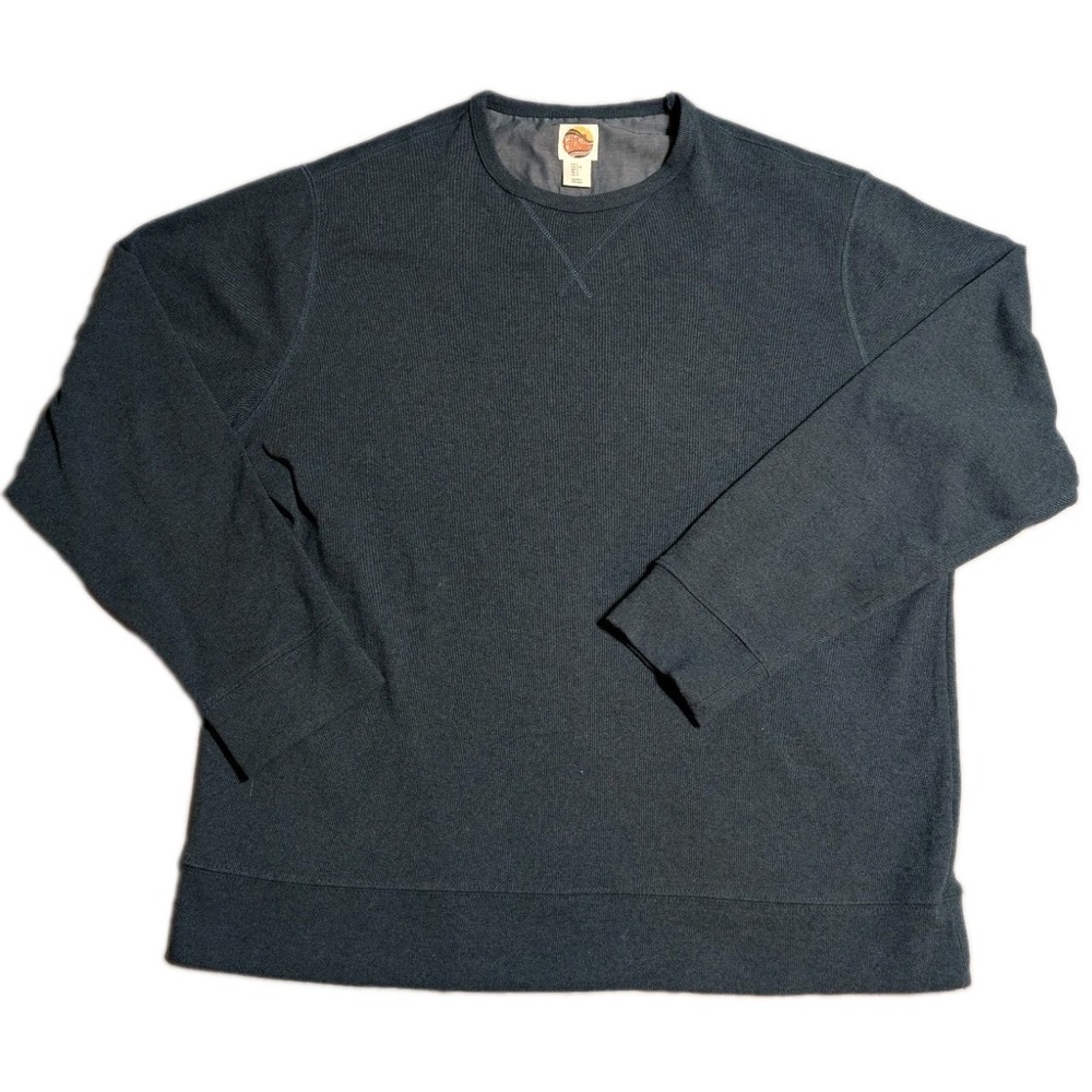 C&C California Mens Large Sweatshirt Blue Heather Ultra Soft Stretch Crewneck
